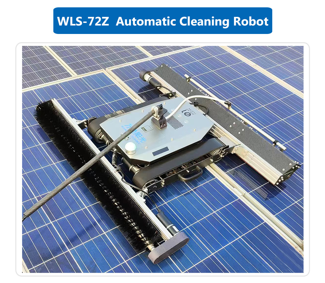 Maximizing Solar Panel Performance High-Tech Robotic Cleaner Automated Solar Panel Maintenance Cleaning Robot