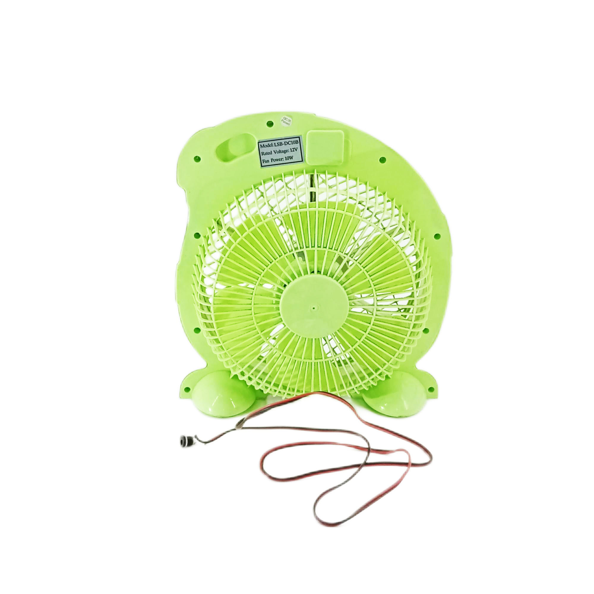 Portable Mini Solar Table Fan DC10 Inch Box Fan For Home
