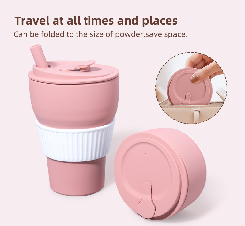2000ml Silicone Water Bottle Collapsible Cup BPA Free Cold Resistant