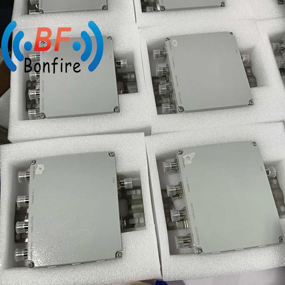 Quad-Band Combiner Topwave 1710-2700MHz RF Low Pim Quadplexer DIN Female -155dbc