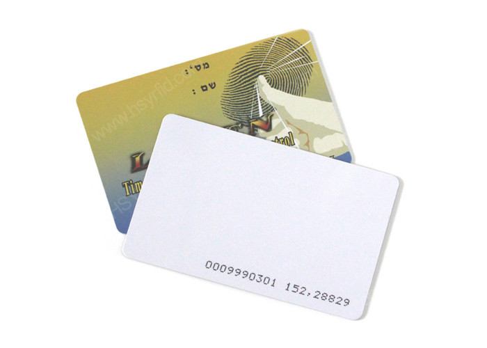 PVC / PET RFID Key Card 13.56mhz 0.84mm Thickness Access Control Key Cards