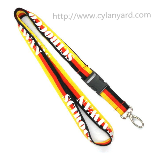 printed polyester lanyard