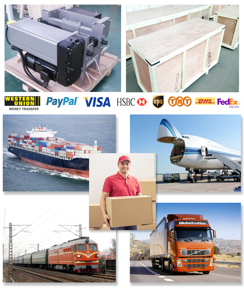 25 Ton European Electric Hoist Lifting Drive Unit Motor With Gearbox Aluminum Motor Gearbox Shell