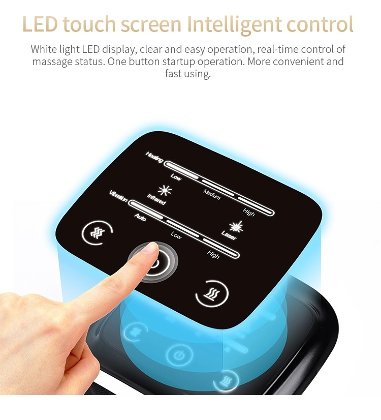Rechargeable Heated Vibration Knee Massager Arthritis Knee Infrared Therapy 3000mAh