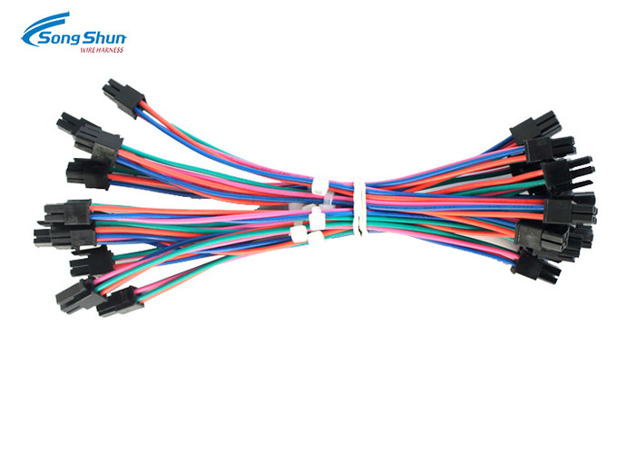 Motocycle Auto Electric Wiring , 3.0mm Pitch Connector Automotive Electrical Harness