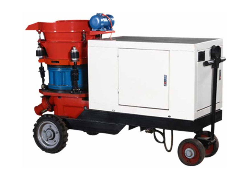 Electric Dry Mix Shotcrete Machine Air Compressor Mini Shotcrete Machine