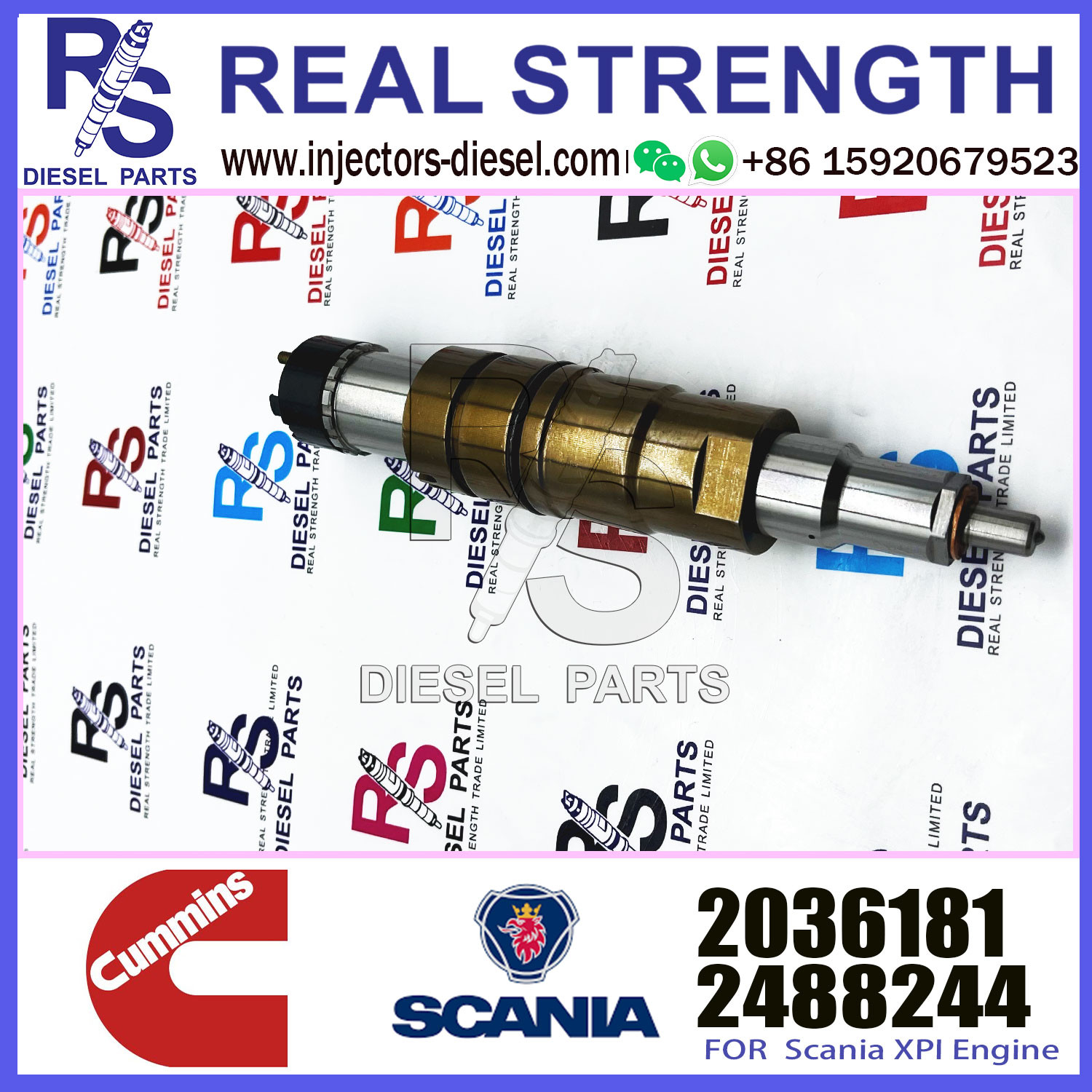 Common Rail DX350 Fuel Injector 2488244 2036181 0984302 180745090 DDJ8L0HW2 Diesel Engine