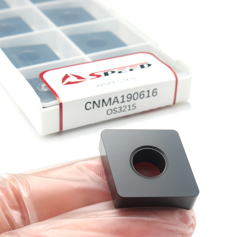 Speed CNMG1906016 Tungsten Carbide CNC Inserts Black CVD Coated Tools for Cast Iron Machining