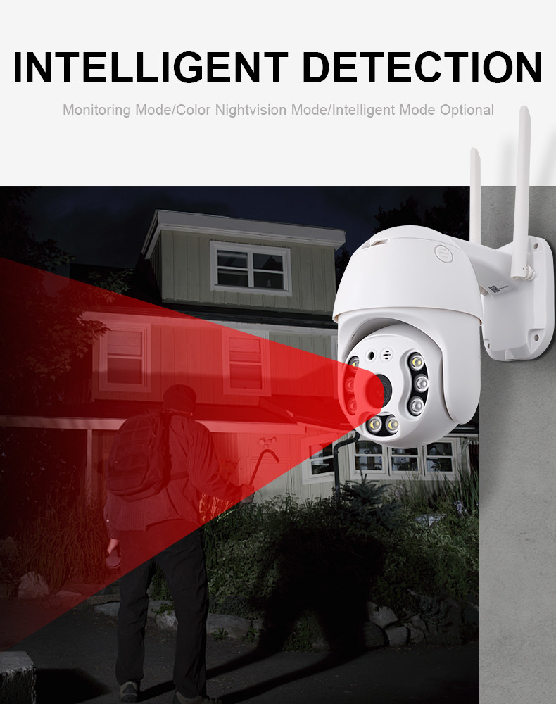 3MP IP Tuya Wifi Camera Mini PTZ Security Camera IP66 Waterproof