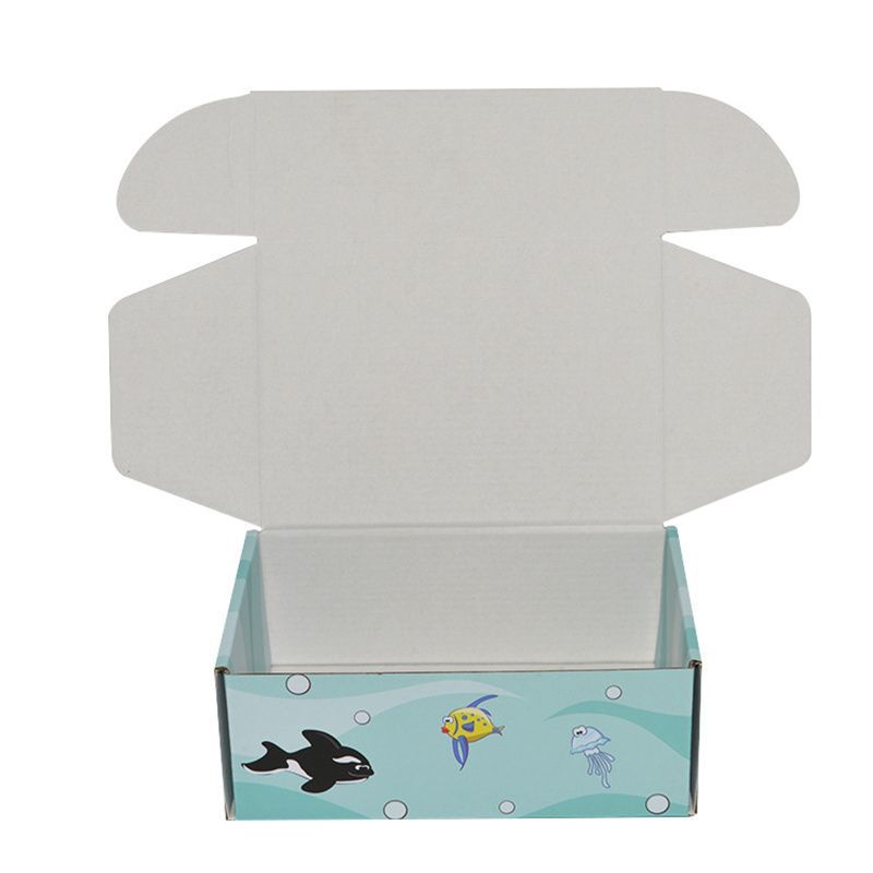 Recycle Custom Design Children&prime;s Basketball Football Round Ball Sports Black Foldable Flat 3-Ply E-Flute Rigid Corrugated Paper Display Packaging Shipping Box