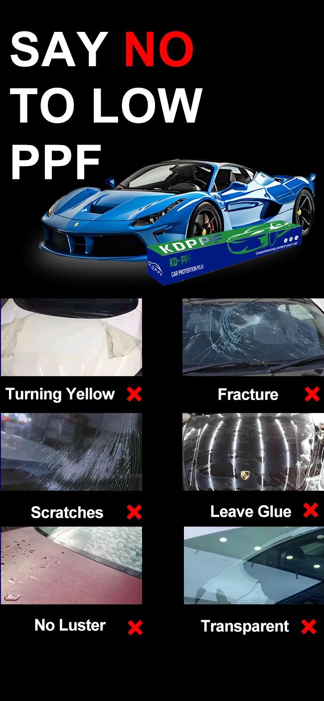 Clear TPU Self Healing Anti-Scratch Anti Yellowing Car Paint Protection Film