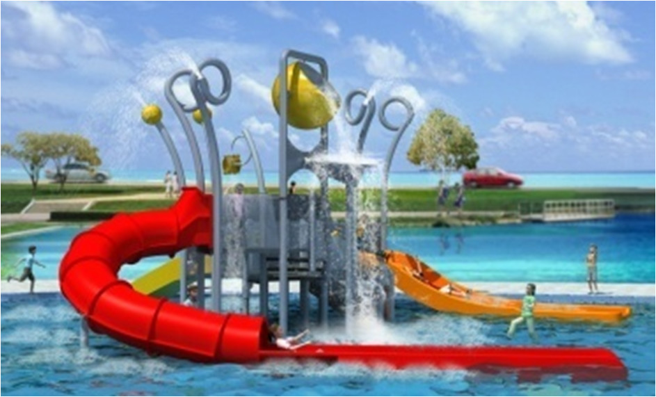 Family Aqua Playground Equipment Water House Fun Water Park