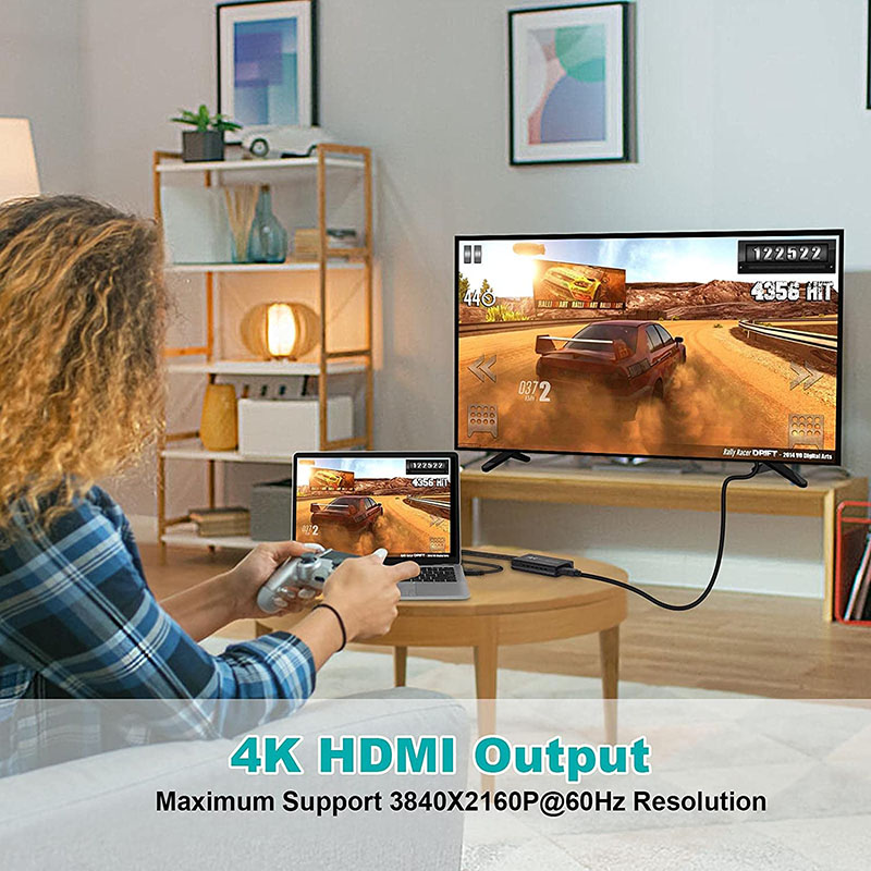 Non-Shielded USB 3.0 Dual HDMI x2 Output Audio Convertor Converter for Laptop Monitor