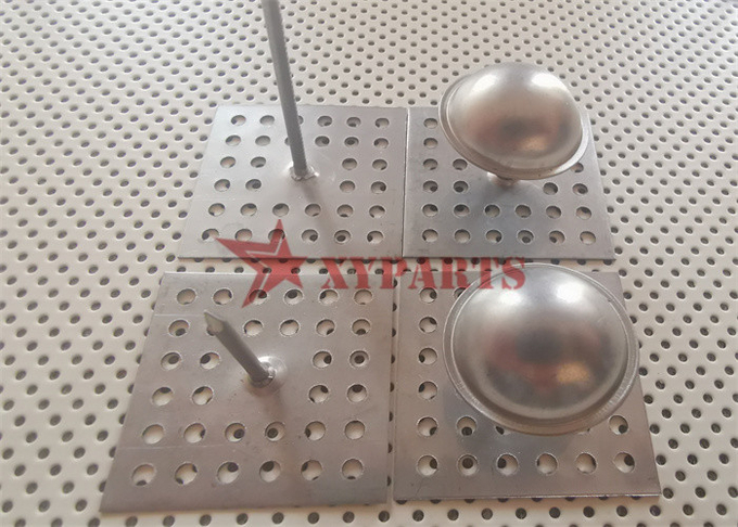 40x40mm Perforated Base Insulation Pins With Locking Washers For HVAC System 2