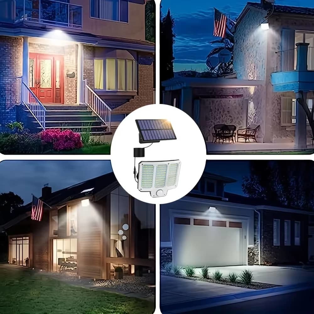 Solar Powered Led Outdoor Security Spot Lights with Motion Sensor
