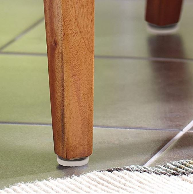 Anti Slip Plastic Furniture Glides Zinc Plated Chair Glider With Screw