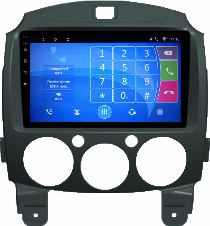 Ouchuangbo car radio gps navigation stereo android 6.0 for Mazda 2 with Video AUX Wifi SWC bluetooth calculator