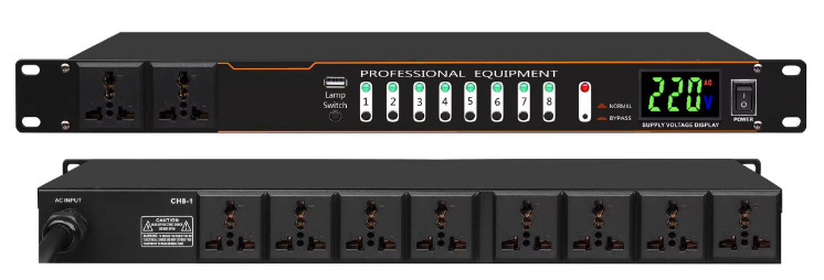 1 In 8 Out 1 In 16 Out Intelligent High Power Supply Circuit Power Sequence Controller With LCD Display