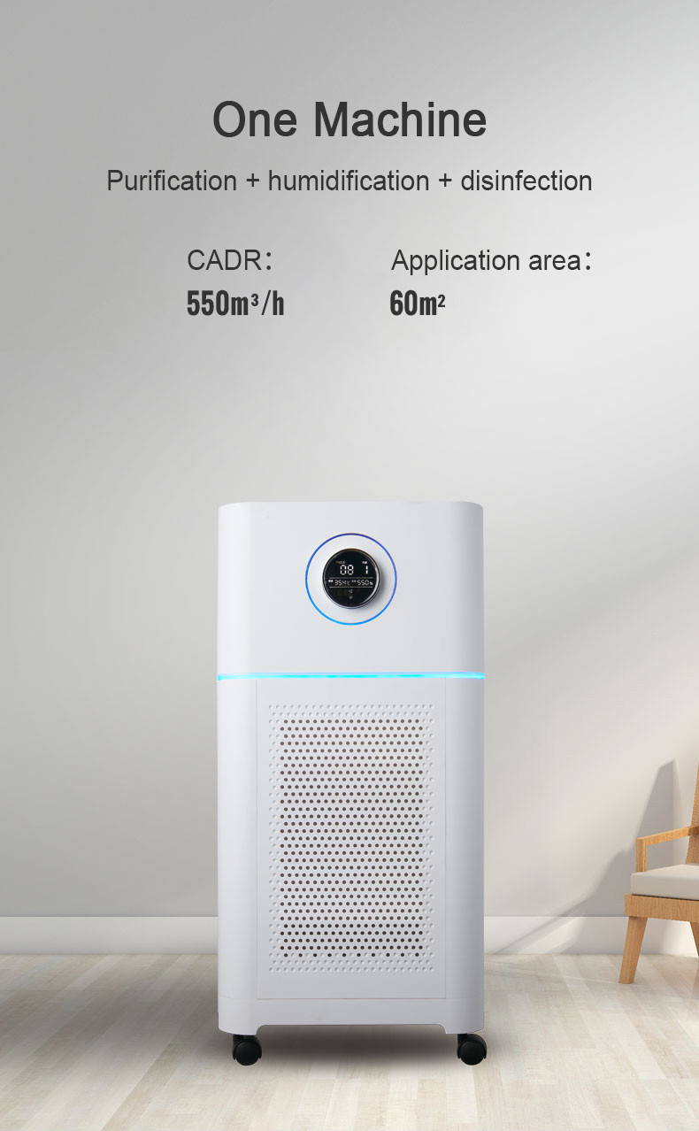 Household H11 H13 Portable Air Purifier for Negative Ion Ozone