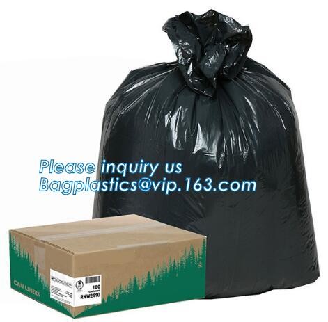 Tall Kitchen Drawstring Trash Bags,Reusable Trash Diaper Bag,gallon black drawstring, durable bin liners 1.2 mil, unscen