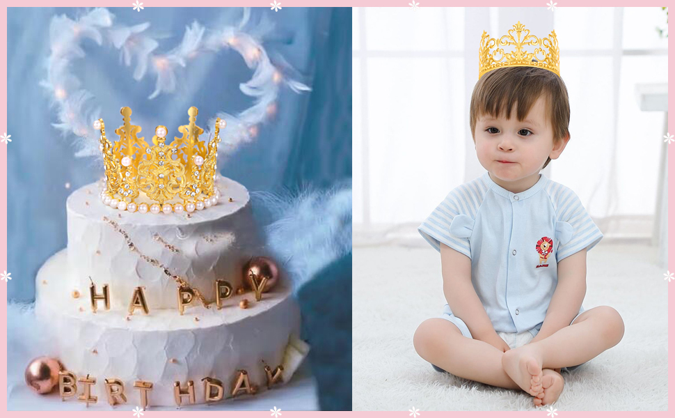 cake topper and crown for boys