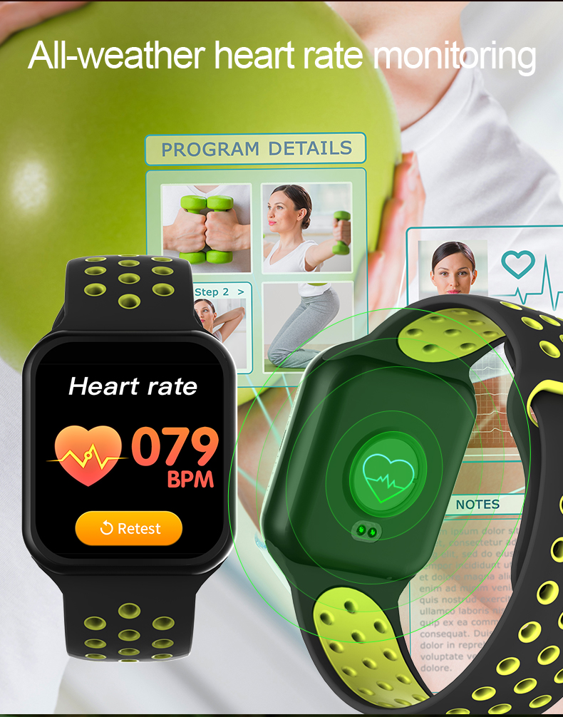 Android IOS TPU Band F5 Smartwatch NFC Fitness Watch With Speech Recognition Portuguese Turkish