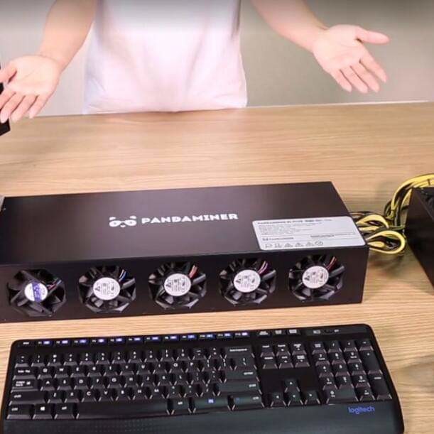 Used 1200W 235MH/S Ethereum Miner Machine PandaMiner B3 Pro 8G