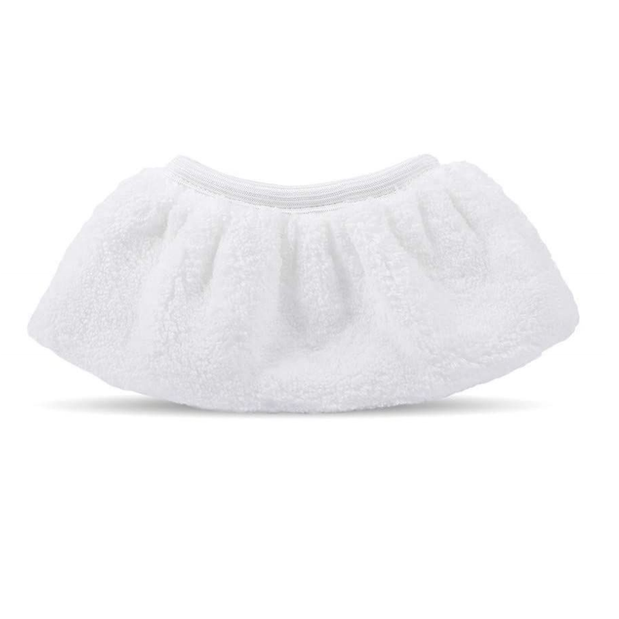 Universal White 13.5 Inch Length Steam Mop Washable Pads