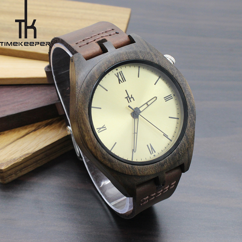 cheap custom logo watches , chinese wholesale watches ,carbonized natural bamboo