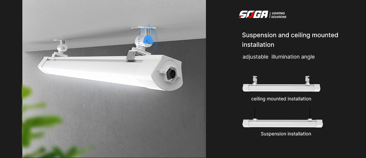 SMD2835 30W Industrial Linear Lighting Fixture Easy Installation