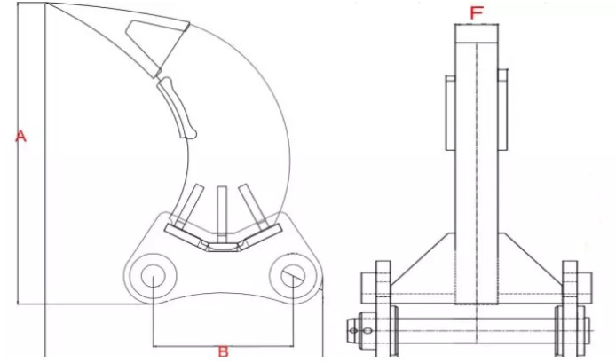 Single Teeth 3.5 Ton Excavator Thumb Ripper Hard ground penetration