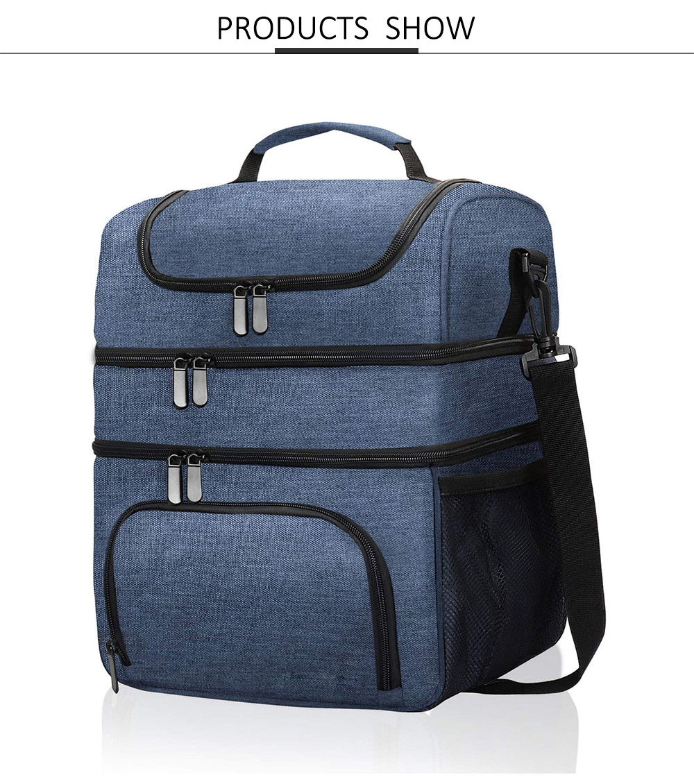 Leakproof Cooler Tote Bag Organizer with Adjustable Shoulder Strap for Adults