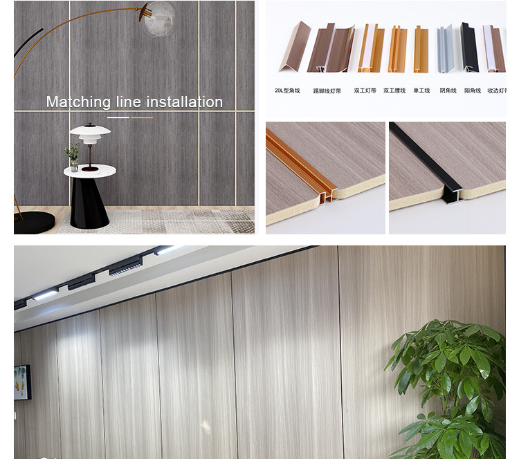 Waterproof And Moisture-Proof Bamboo Charcoal Fiber Board With Wood Grain