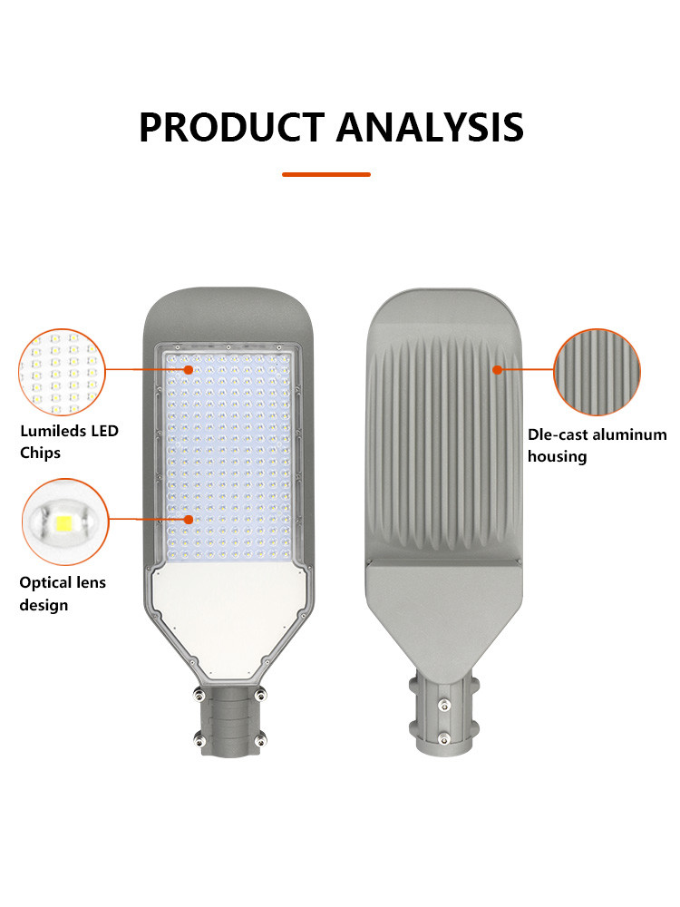 KCD Automatic Retrofit Smart High Quality AC Energy Outdoor Garden 220v 40w 65w 80w 90w 150w 200w COB LED Street Light