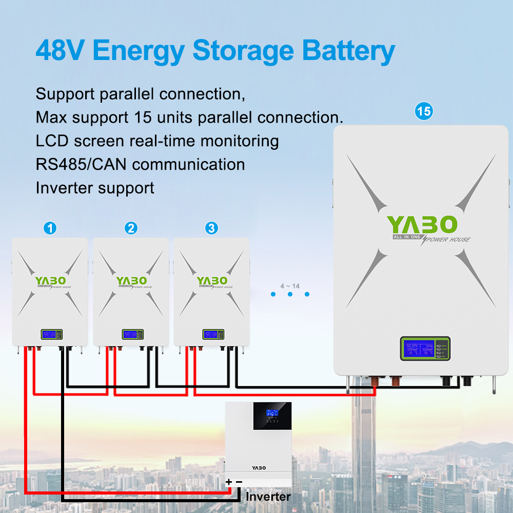 10kwh 51.2 V 200ah Lifepo4 Lithium Battery Pack 48v Powerwall Diy