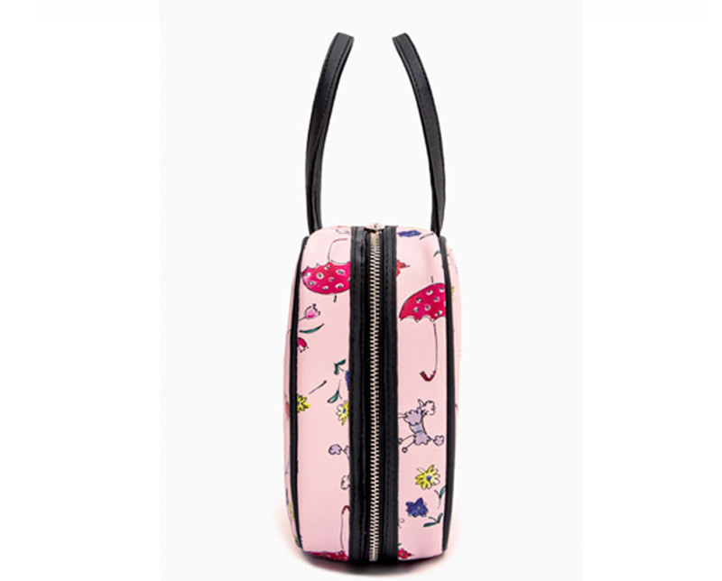 Wholesale Custom Large Capacity Cute Pink Makeup Cosmetic Bag For Girl