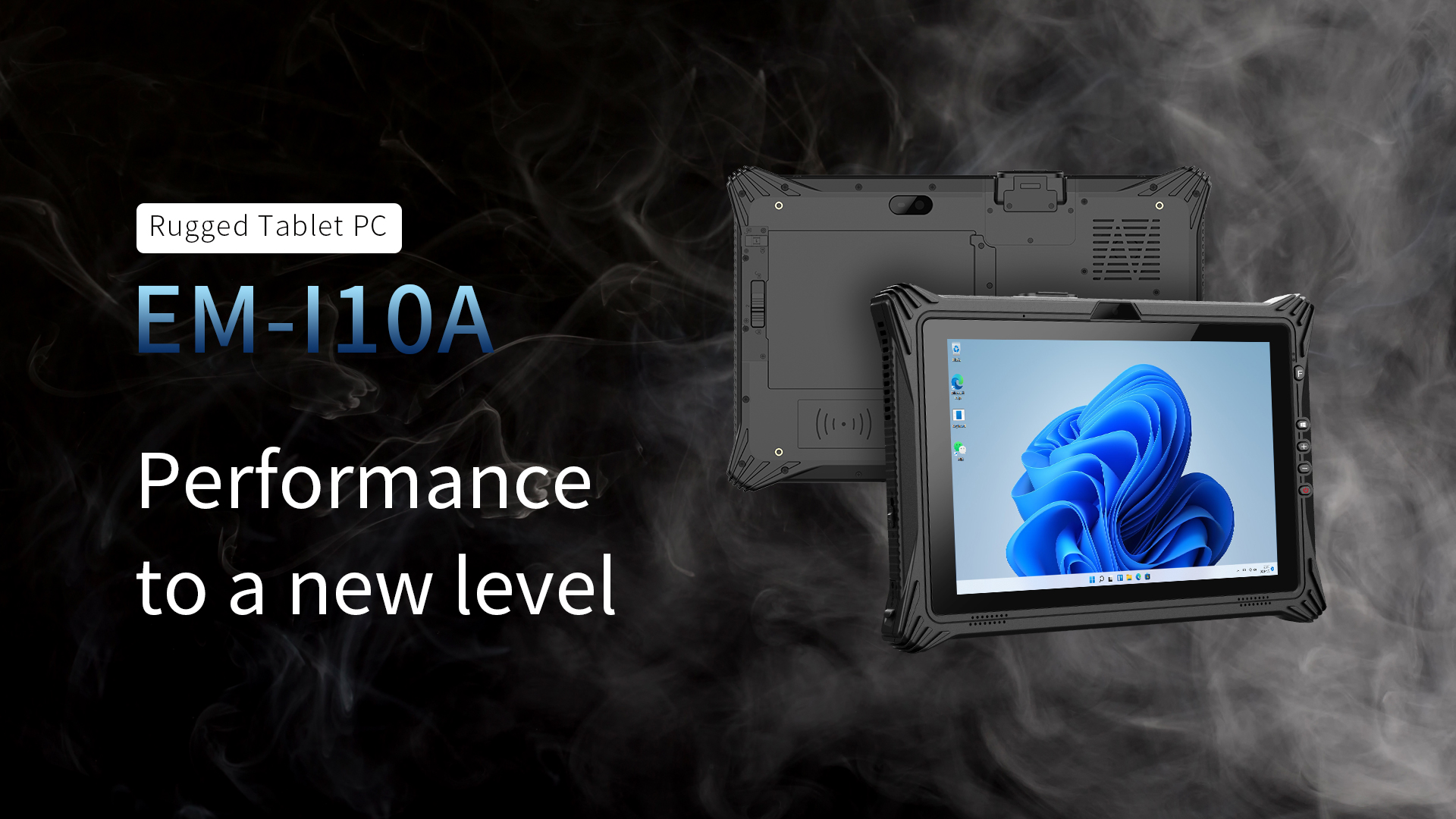 EM-I10A 10-Inch Rugged Tablet with Sunlight Readable Matte Screen and USB Type C Drive Interface