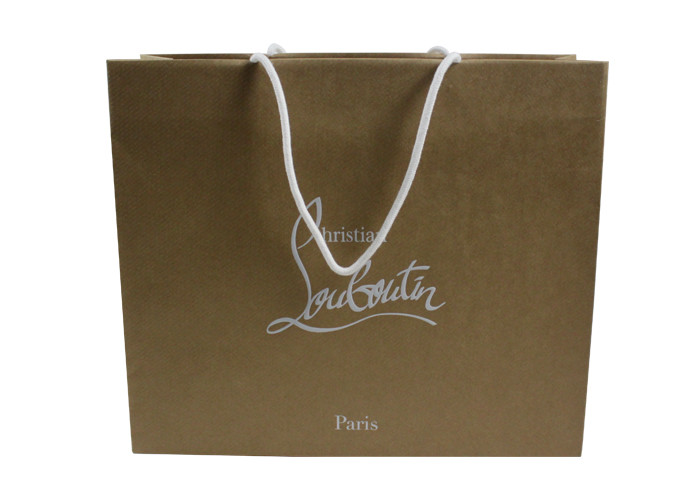 Luxprinters Silver Stamping Gift Bag With Handles Protective Varnish