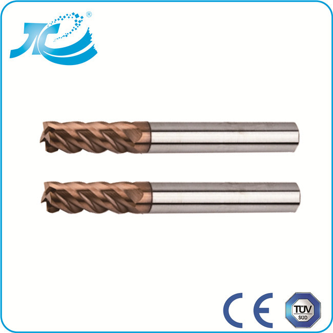 HRC 60 High Performance End Mills Tungsten Steel with TiN Coating