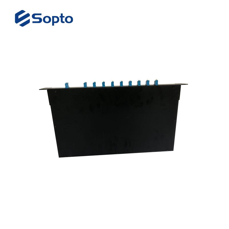19 Inch Rack Optical Fiber WDM DWDM 100GHz Mux / Demux 2x16 Wavelengths