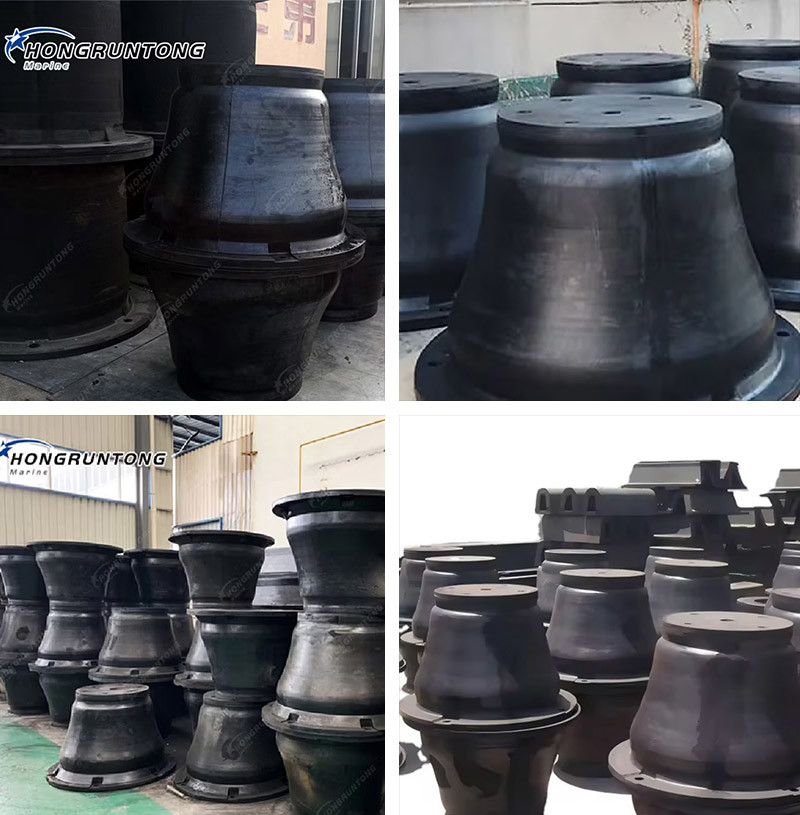 1000h Cone Port Fender Excellent Shear Resistance Marine Grade Rubber Long Service Life