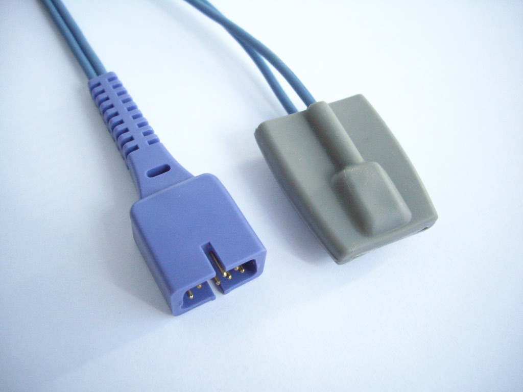 Blue Grey 6Pin-DB9 Mindray Spo2 Cable 2.4 Metre OEM 0010-20-42594