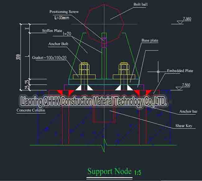 Galvanized Steel Roof Truss With Train Station