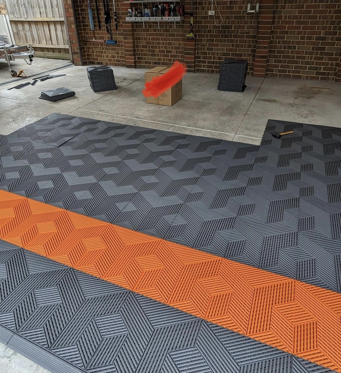 Stain Resistant Epoxy Parking Garage Flooring Squares Eco Friendly