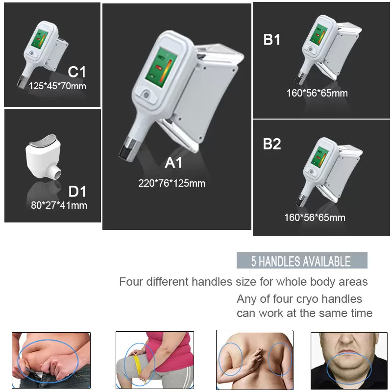 Cryotherapy Cryolipolysis Slimming Machine Body Contouring Equipment 2500W