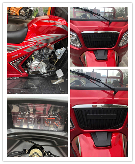 200CC/250CC/300CC Semi Cabin Three Wheeler Tricycle Motorcycle for Cargo Transportation