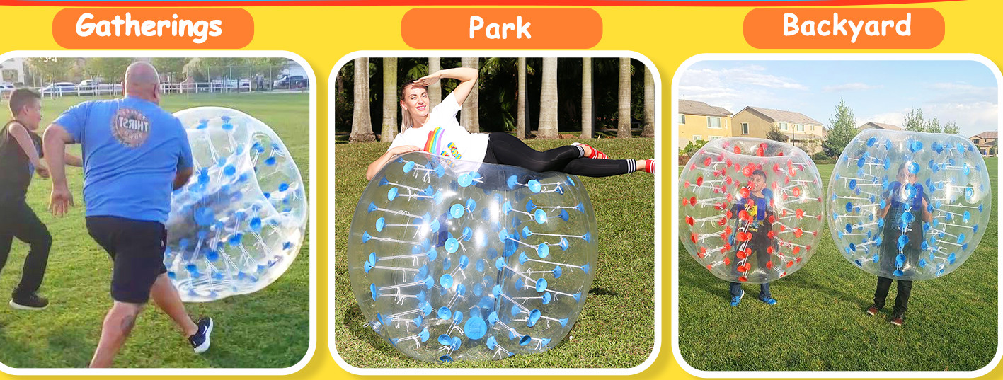 Transparent Inflatable Body Bumper Ball For Adult Outdoor Zorb Bubble Soccer Fun Interactive