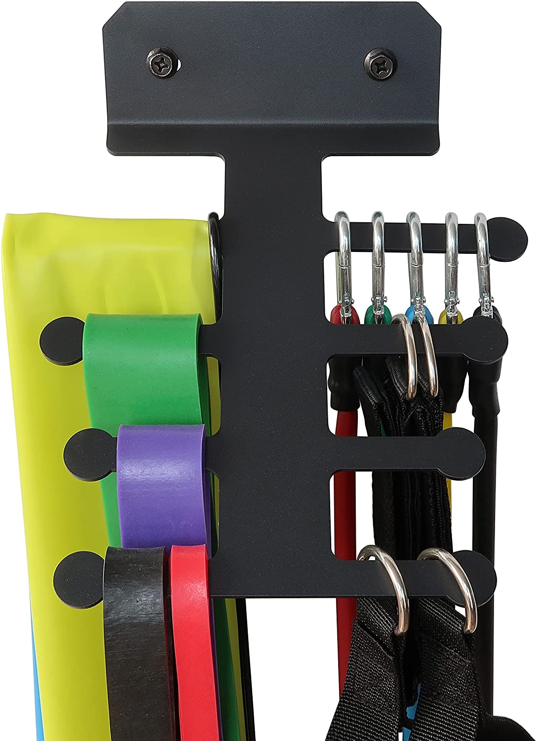 Non-folding Rack Multi-purpose Resistance Band Slot Organizer Storage Hanger Gym Fitness Tool Rack