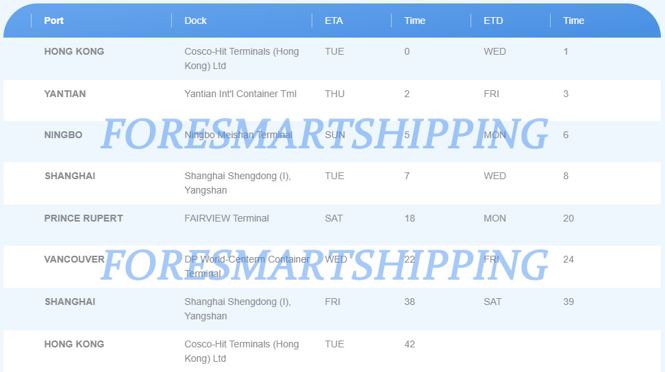 Global Logistics 40FT FCL Container Shipping From China To Canada