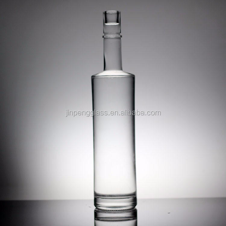 1 Liter Glass Bottle With Rubber Stopper For Liquor With Screen Printing